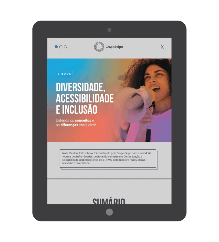 Banner de material rico sobre Diversidade, Acessibilidade e Inclusão