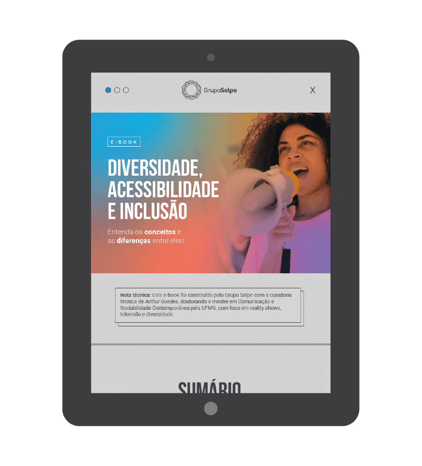 Banner de material rico sobre Diversidade, Acessibilidade e Inclusão